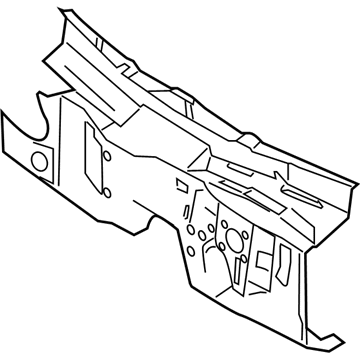 7W1Z-5401670-A Ford Support Brace Insulation Illustration 1 of 1