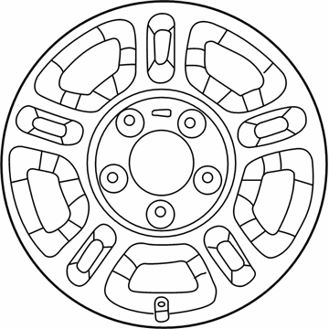 Ford 1L5Z-1015-DA Wheel Assembly