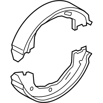 Mercury 6W1Z-2N712-A Kit - Brake Shoe And Lining