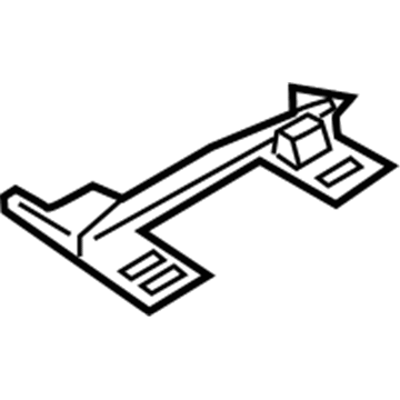 Ford G1FZ-8310-C Air Deflector, Front Upper Passenger Side G1FZ-8310-C Ford Air Deflector, Front Upper Passenger Side Illustration 1 of 1