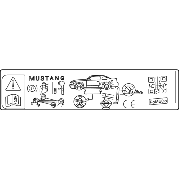 Ford HR3Z-17A083-A Decal - Jack Operation