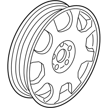 Lincoln HP5Z-1007-G Wheel Assembly