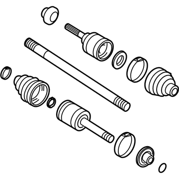 Ford 4L1Z-4K139-A Shaft Assembly - Rear Axle
