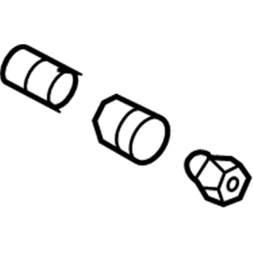 Ford F2LY-1A043-A Nut - Wheel