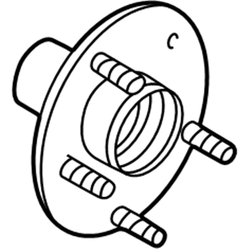 Ford 6L1Z-1109-F Hub Assembly - Wheel