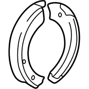 Ford Parking Brake Shoes - 6L1Z-2A753-A