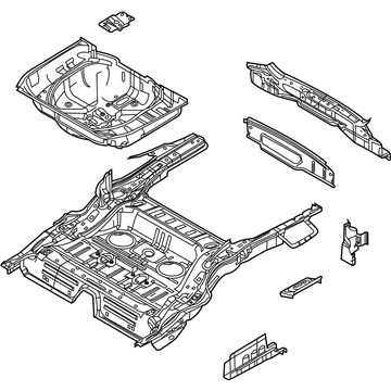 Ford Taurus X Floor Pan - 8F9Z-7411215-A