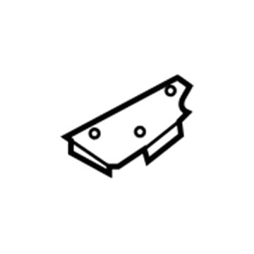 5F9Z-74111C76-AA Ford Gusset Seal, Passenger Side Illustration 1 of 1