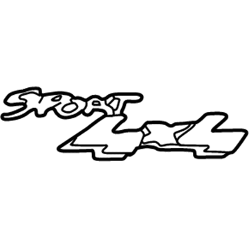 Ford 1L3Z-8425622-DAB Name Plate
