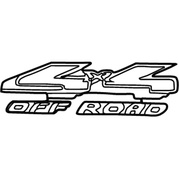 Ford F65Z-9925622-D Name Plate