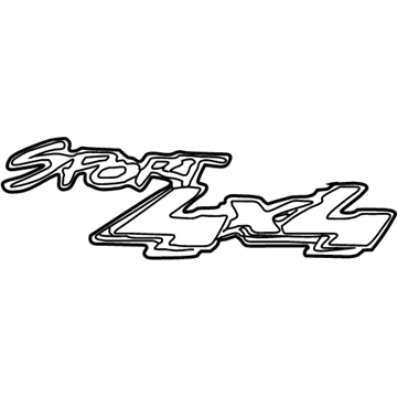 Ford 1L3Z-8425622-DAA Name Plate