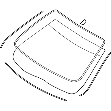 Lincoln 7H6Z-5403100-A Glass - Windscreen