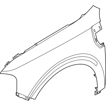 NZ6Z-16005-B Ford Fender Assembly - Front Illustration 1 of 1
