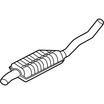 Lincoln LX6Z-5230-D Muffler Assembly - Centre And Rear