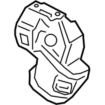 J2BZ-9N454-H Ford Heat Shield Illustration 1 of 1