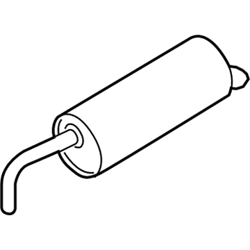 Ford GN1Z-5A289-G Muffler Assembly - Rear