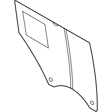Ford M2DZ-7825712-A Glass - Rear Door