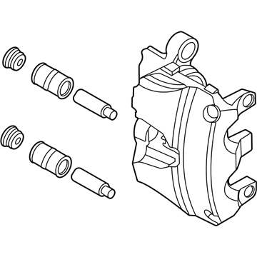 Lincoln JX6Z-2B120-T Caliper Assembly - Brake - Less Pad