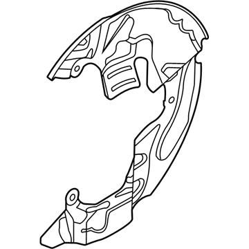 Lincoln LX6Z-2K004-D Shield - Splash