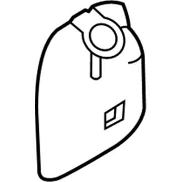 BA1Z-78310C06-AB Ford Switch Cover, Charcoal, Rear Driver Side Illustration 1 of 1