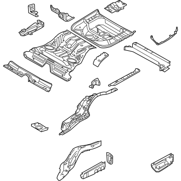 Ford DG1Z-5411215-A Pan Assembly - Floor