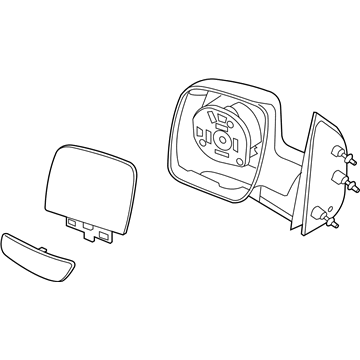 Ford 3C2Z-17682-FAA Mirror Assembly - Rear View Outer