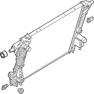 Ford HC3Z-8005-G Radiator Assembly
