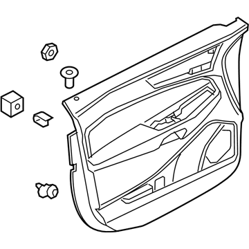 KT4Z-5823942-AB Ford Door Trim Panel, Front Inner Passenger Side Illustration 1 of 1