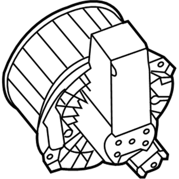 Ford AE9Z-19805-D Fan And Motor Assembly