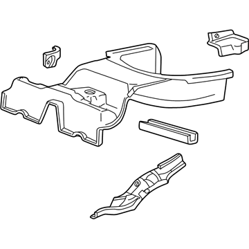 Lincoln 3W4Z-5411215-A Pan Assembly - Floor - Rear