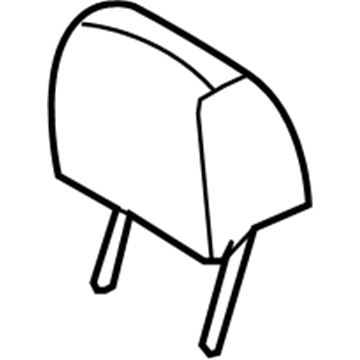 Ford DA5Z-54611A08-A Headrest Pad DA5Z-54611A08-A Ford Headrest Pad Illustration 1 of 1