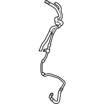 L1MZ-18N345-C Ford Water Pipe Illustration 1 of 1