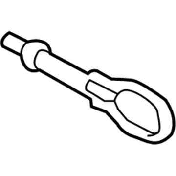 6M2Z-17A954-A Ford Tow Hook, Rear Passenger Side Illustration 1 of 1