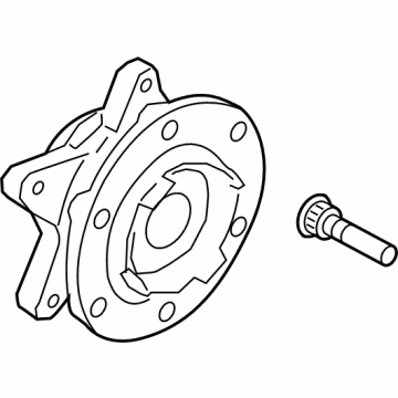 NB3Z-1104-B Ford Hub Assembly - Wheel Illustration 1 of 1