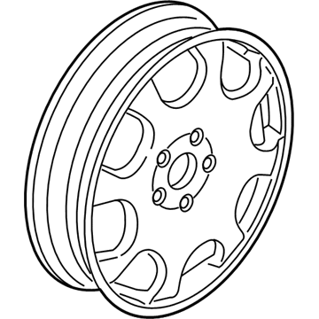 Lincoln LB5Z-1007-H Wheel Assembly