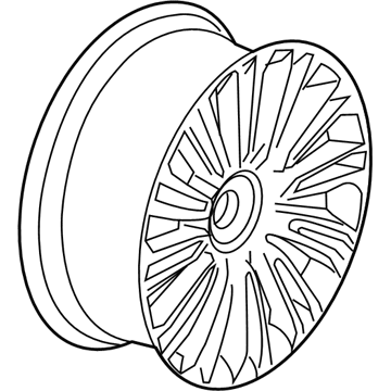 Ford LC5Z-1007-R Wheel Assembly LC5Z-1007-R Ford Wheel Assembly Illustration 1 of 1
