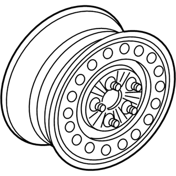 Mercury 4L2Z-1015-AA Wheel Assembly