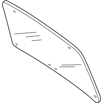 Mercury 2L8Z-7842006-DA Glass - Rear Window