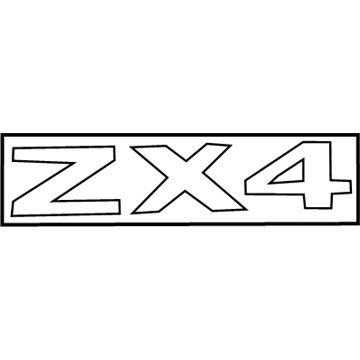 Ford 5S4Z-5442528-CA Name Plate