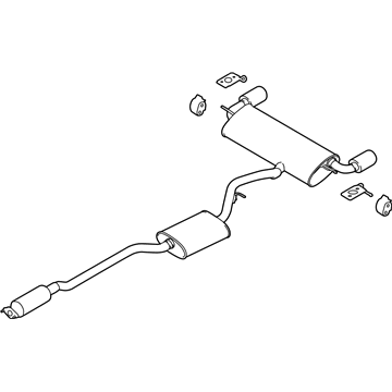 Lincoln FJ7Z-5230-A Muffler Assembly - Rear