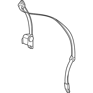 Ford 2L3Z-16611B68-BAA Seat Belt Assembly