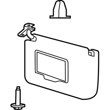 Ford LC3Z-2504104-DB Visor Assembly - Sun