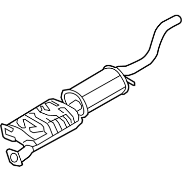 Mercury 1L2Z-5230-BB Muffler And Pipe Assembly