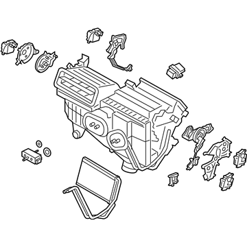 HS7Z-19B555-AF Ford Evaporator And Housing Assembly Illustration 1 of 1
