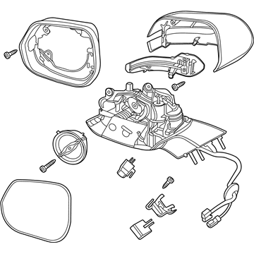 Lincoln LC5Z-17682-CCPTM Mirror Assembly - Rear View Outer