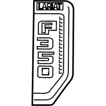 Ford HC3Z-16720-CC Name Plate