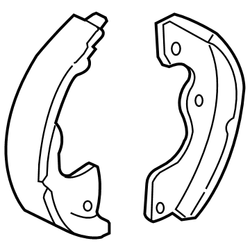 Ford Parking Brake Shoes - 5L8Z-2A753-AA