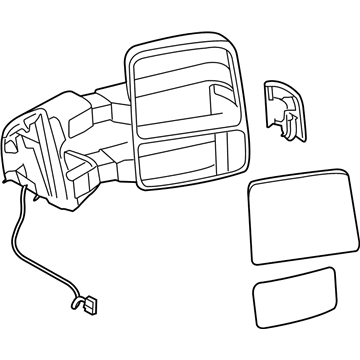 Ford 8C3Z-17683-BC Mirror Assembly - Rear View Outer