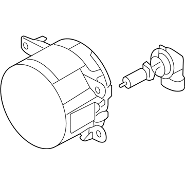 Ford 4F9Z-15200-AA Lamp Assembly - Fog - Front