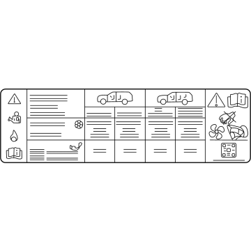 Lincoln L1MZ-1503050-B A/C Label